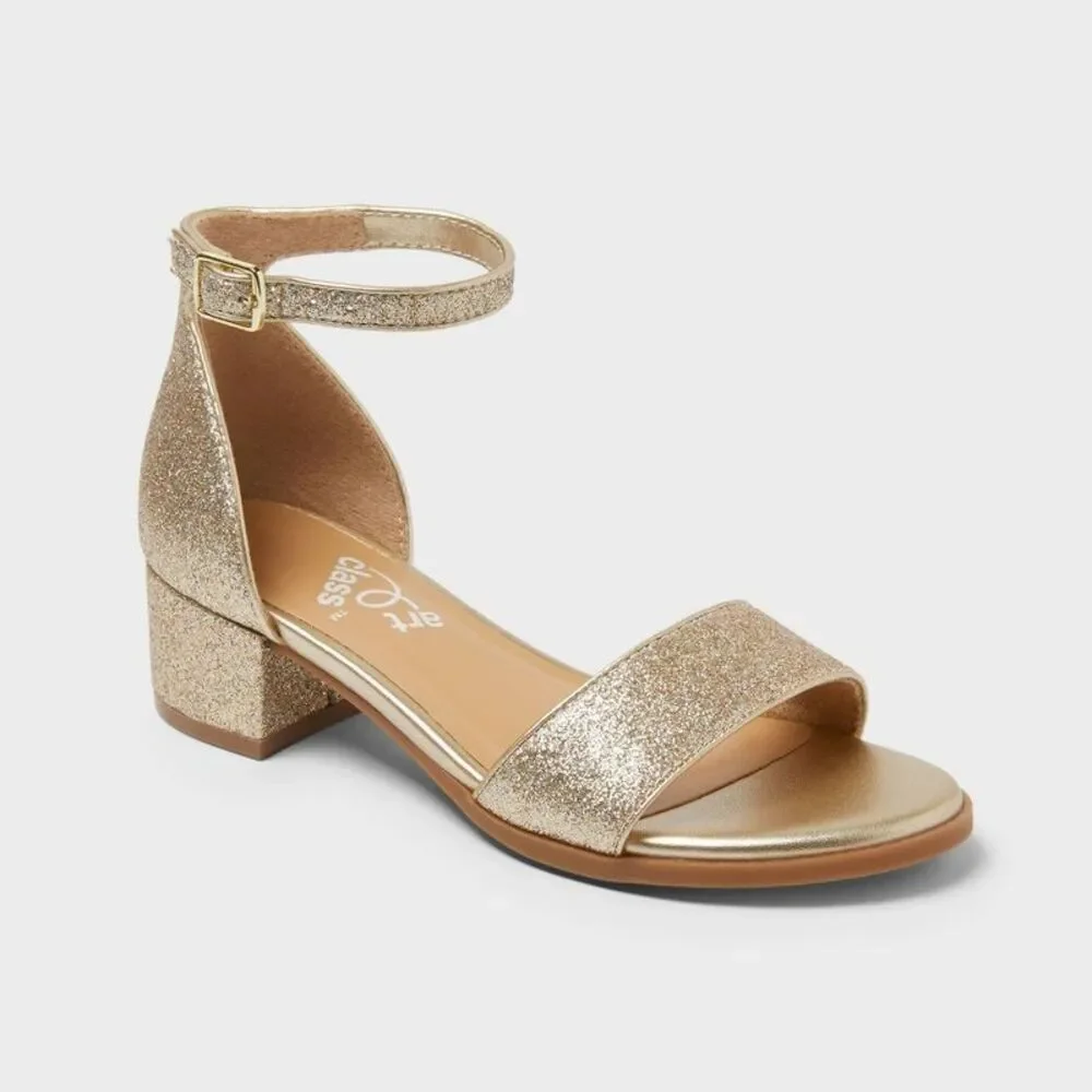 Kids' Fannie Heeled Sandals - art class Gold 5